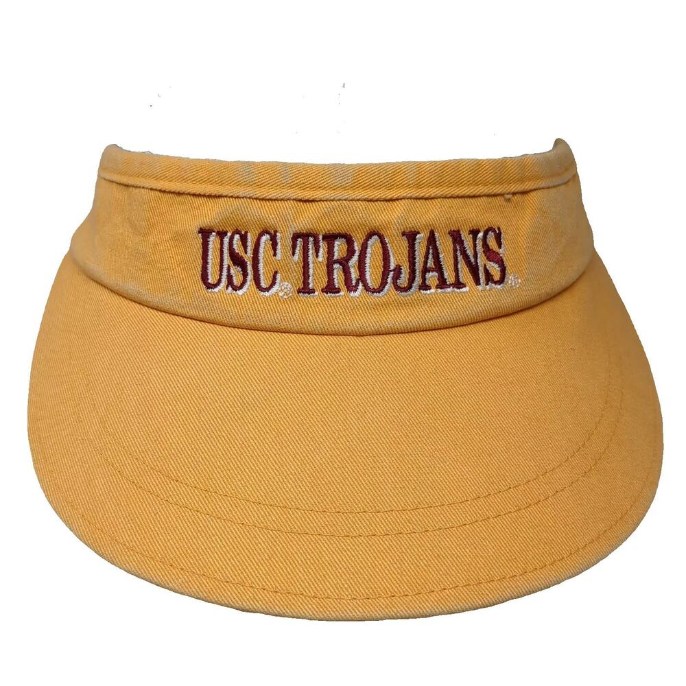 USC Trojans NCAA California Headwear Yellow Visor Embroidered Adjustable OS